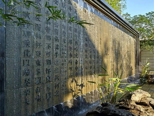 西安制作石材水景墙厂家